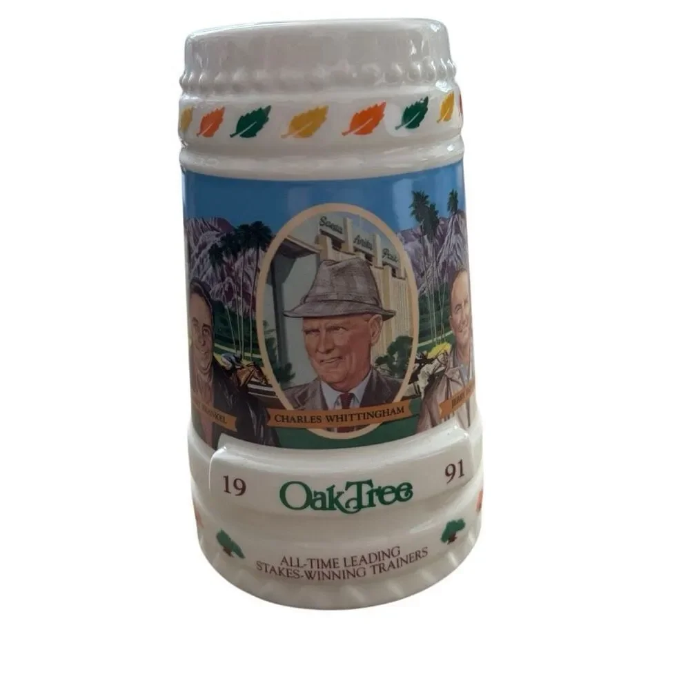 Oak Tree Racing 1991 All-Time Trainers Stein